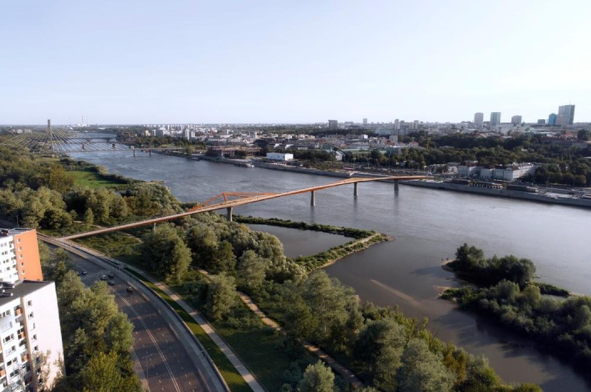 Trwa budowa mostu na Pragę. Rozpoczęły się prace na Wiśle 