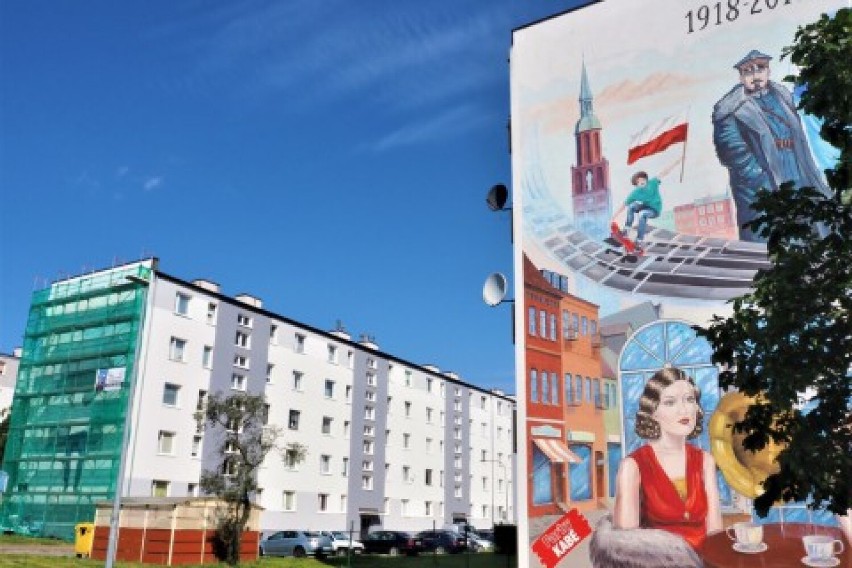 Nowy mural powstaje w Starogardzie Gdańskim ZDJĘCIA