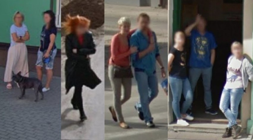 Moda na ulicach Poddębic. Stylizacje mieszkańców uchwycone przez Google Street View