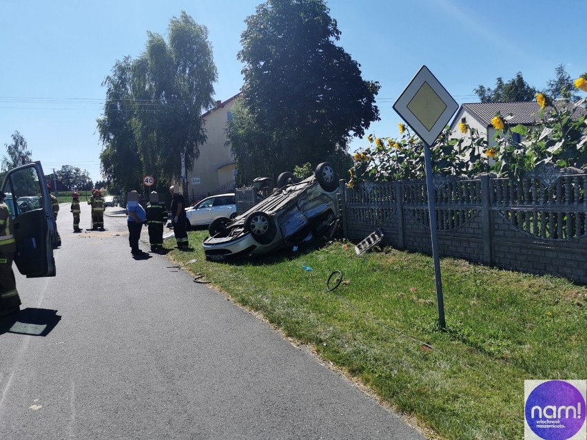 Groźny wypadek w gminie Kowal. Dwie osoby trafiły do...