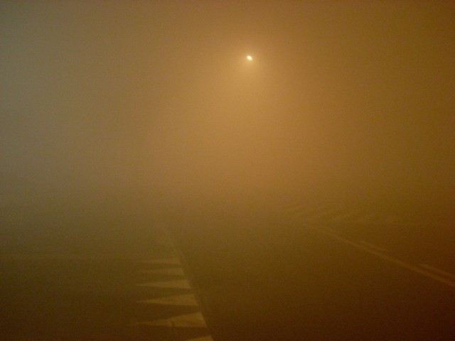 Mgła spowiła cały Rybnik. Fot. Piotr Bogdanowicz