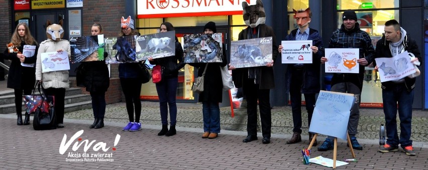 Dzień bez futra w Gdańsku [ZDJĘCIA]. Przechodnie solidaryzowali się z akcją