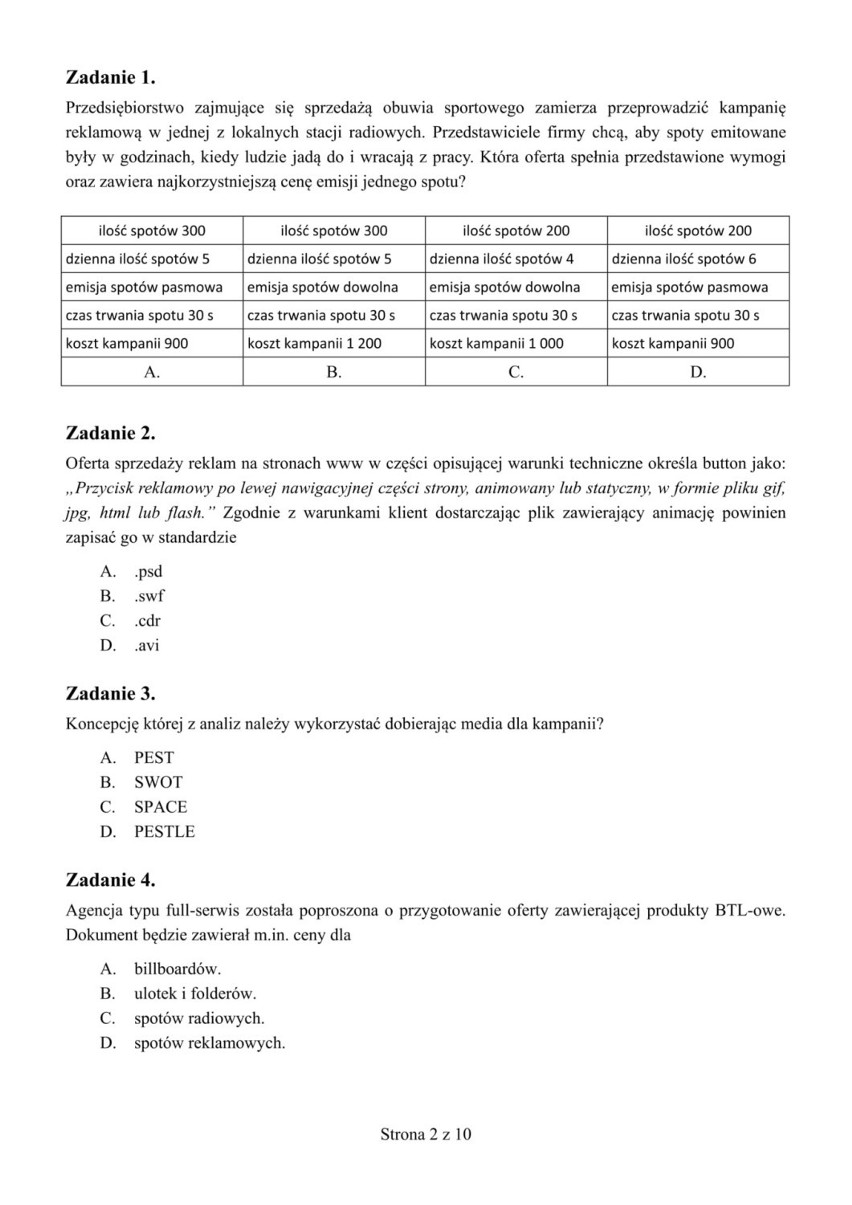 Egzamin zawodowy 2019 - sprawdź testy z ubiegłych lat...