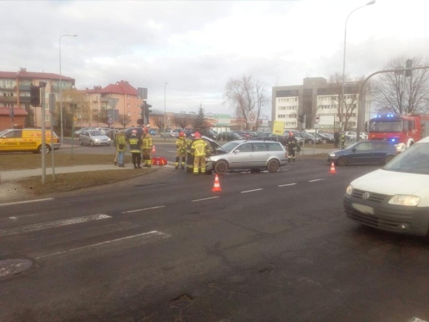 Wypadek na skrzyżowaniu w Zielonej Górze.