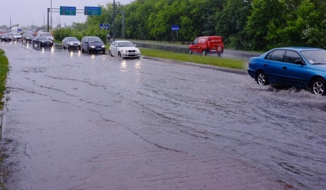 Ulewa nad Poznaniem