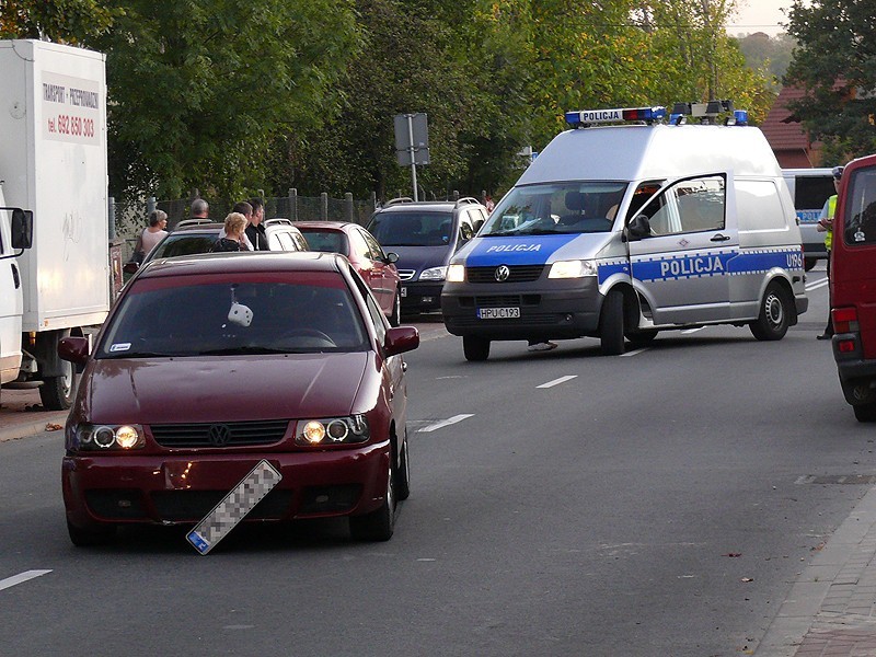 Dziecko ranne wypadku na Skarszewskiej. Zdjęcia