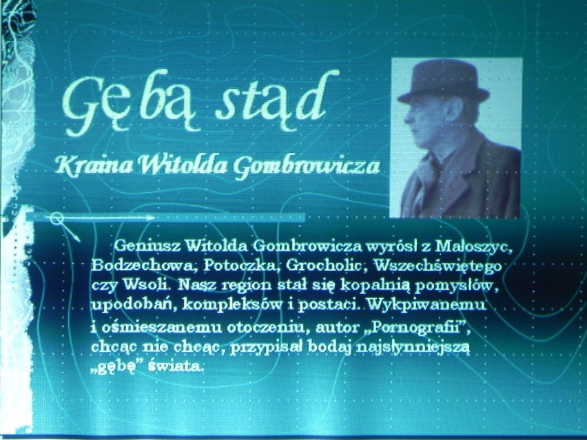 Fragment prezentacji o Witoldzie Gombrowiczu (2011 r.)