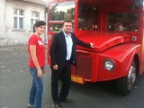 Czerwony autobus w Pleszewie