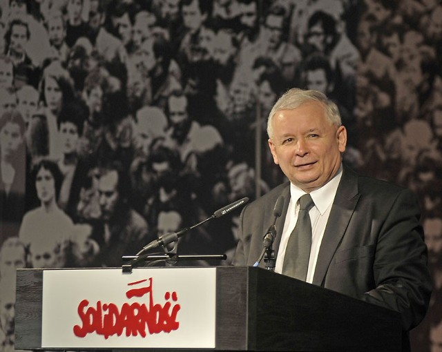 Jarosław Kaczyński na spotkaniu w gdańskiej stoczni/ zdjęcie ilustracyjne