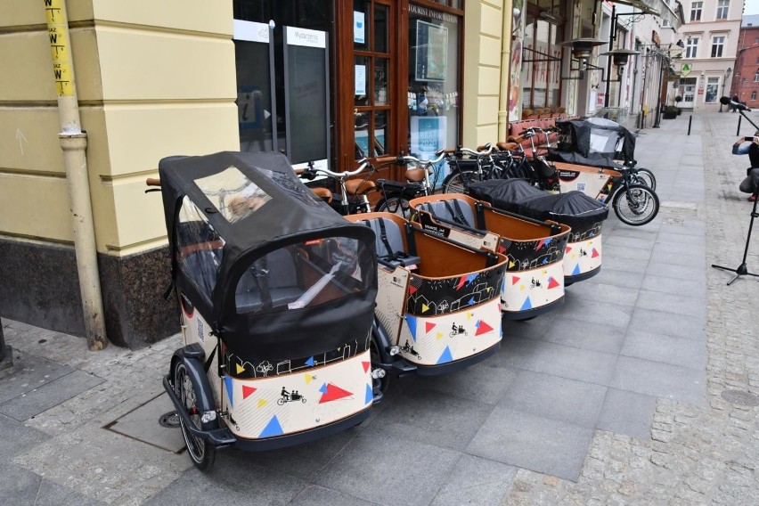 Dziesięć rowerów cargo jest już dostępnych w Bydgoszczy....