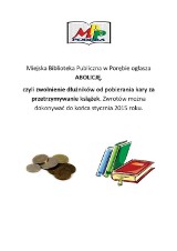 Abolicja w bibliotece w Porębie