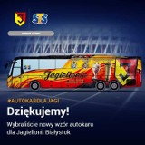 Jagiellonia Białystok. Kibice wybrali nowy projekt autokaru Jagi 