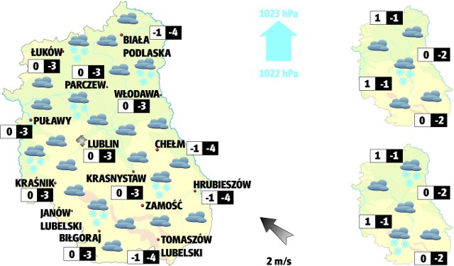 Lubelszczyzna: Pogoda na 14 lutego