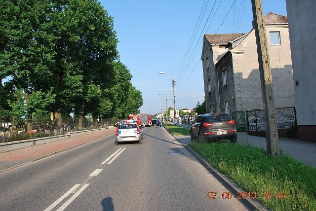 Policja w Lublińcu wyjaśnia przyczyny wypadku na ul. Powstańców Śląskich w Lublińcu