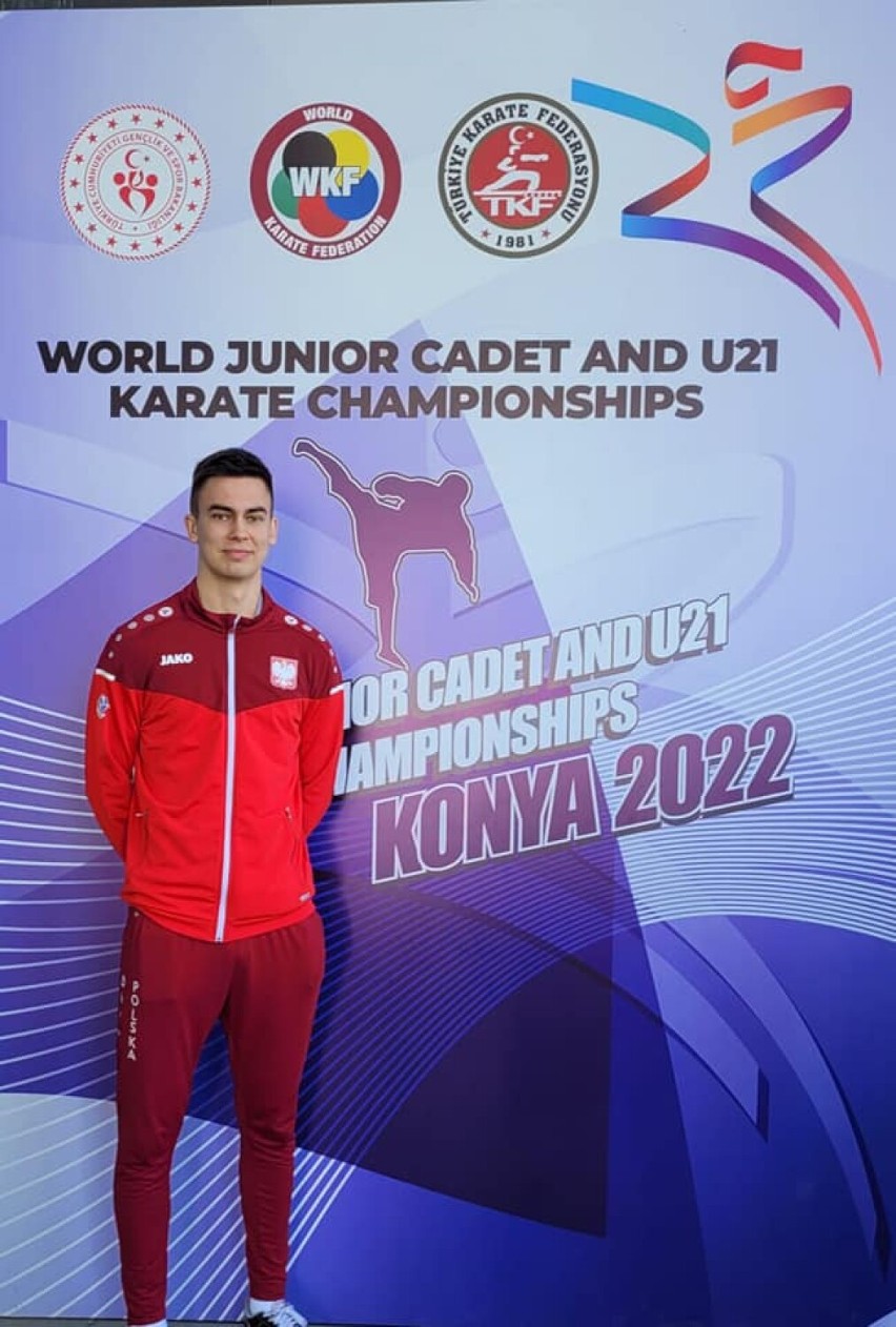 Zawodnicy Pleszewskiego Klubu Karate: Magdalena Godlewska i Michał Florczak podczas MŚ U-21 w Turcji