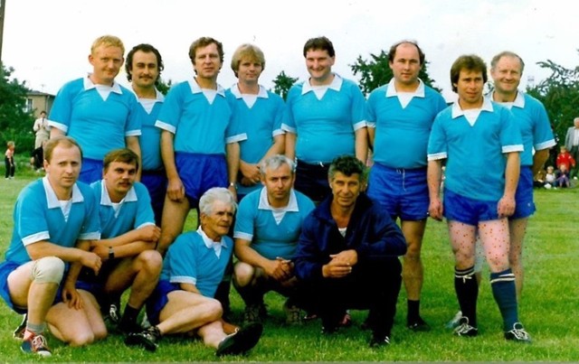 Drużyna LKS Rogoźna w 1992 roku