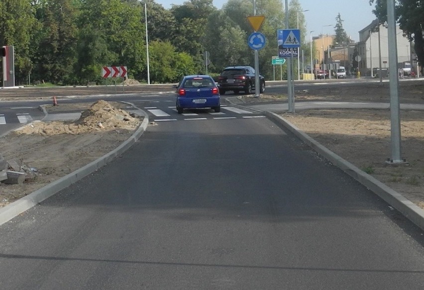 Rondo przy ulicy Bydgoskiej już jest przejezdne 