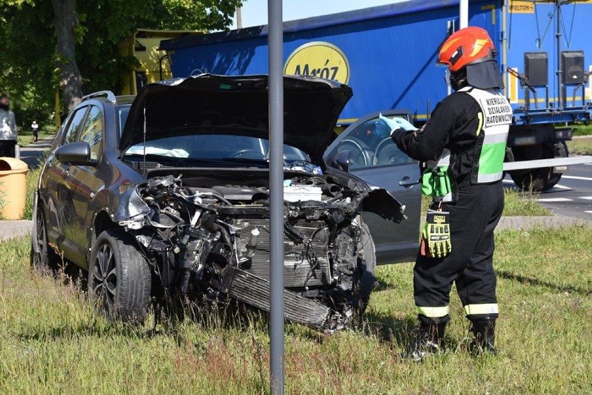 Wypadek na skrzyżowaniu Grunwaldzkiej z 1 Maja