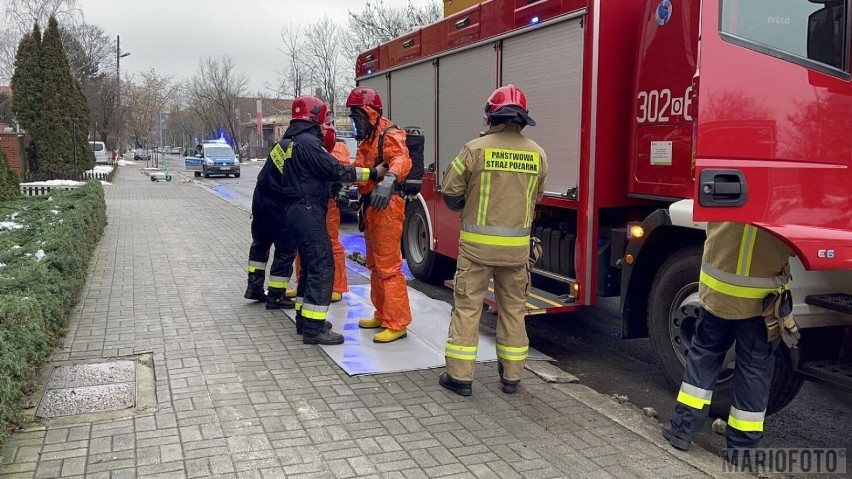 Alarm w Wyższej Szkole Bankowej w Opolu.