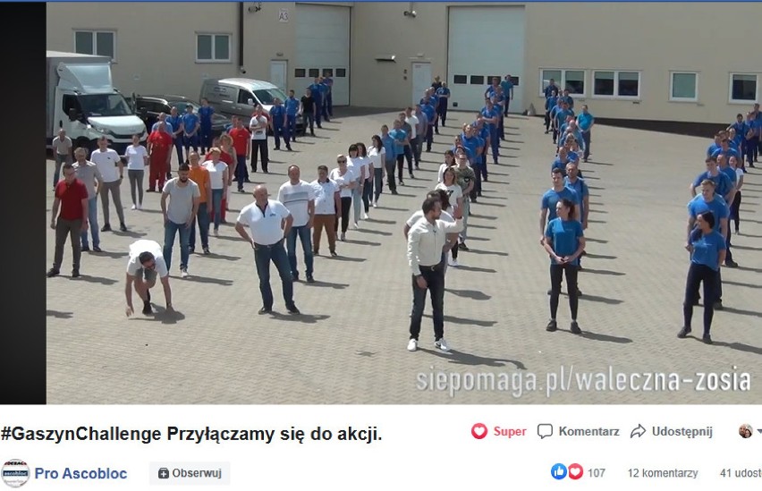 ProAscobloc z Sycowa podjął wyzwanie Gazety Sycowskiej #GaszynChallenge [FILM]