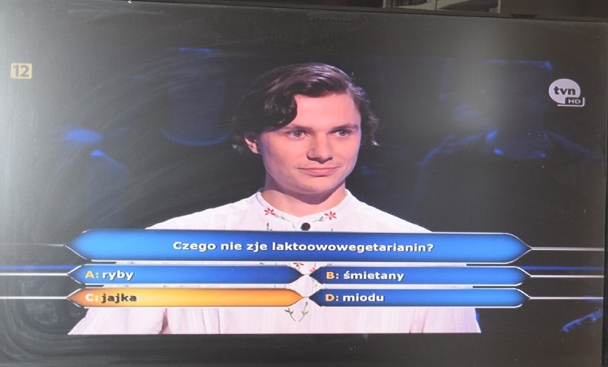 Maksymilian Pluto-Prądzyński z Kościerzyny zagrał w programie TVN "Milionerzy". Sprawdź, na jakie pytania musiał odpowiedzieć