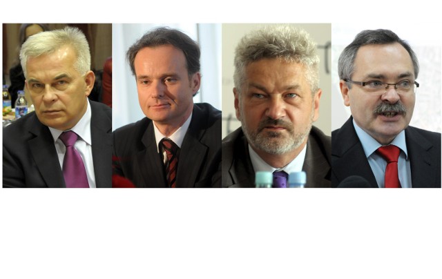 Zastępcy prezydenta Lublina (od lewej): Stanisław Kalinowski, Grzegorz Siemiński, Włodzimierz Wysocki, Zbigniew Wojciechowski