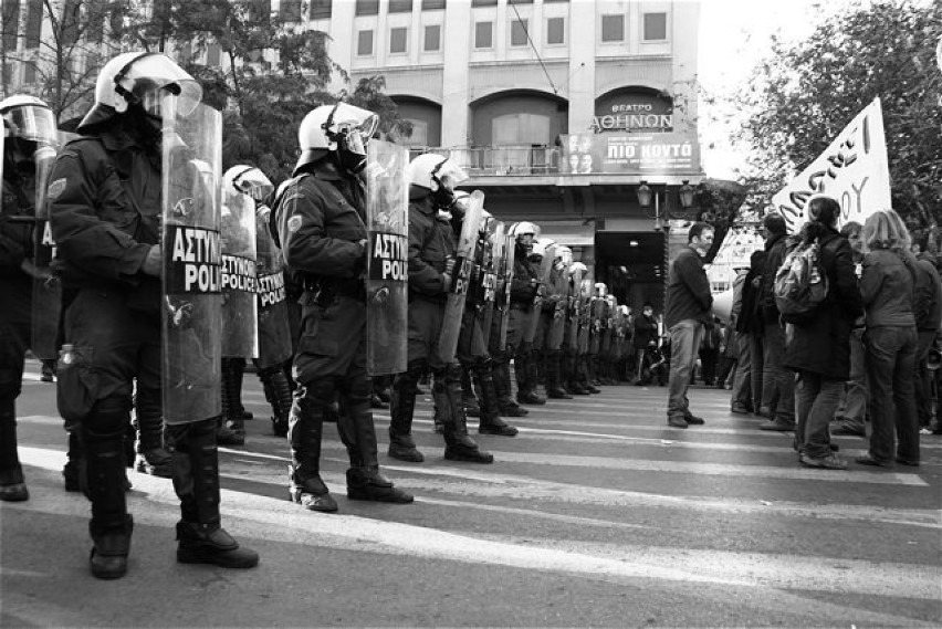 Grecka policja kontra demonstracji. Fot. Murplej@ne...