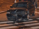 Krańcowa: Kierowca audi wjechał w sygnalizację drogową