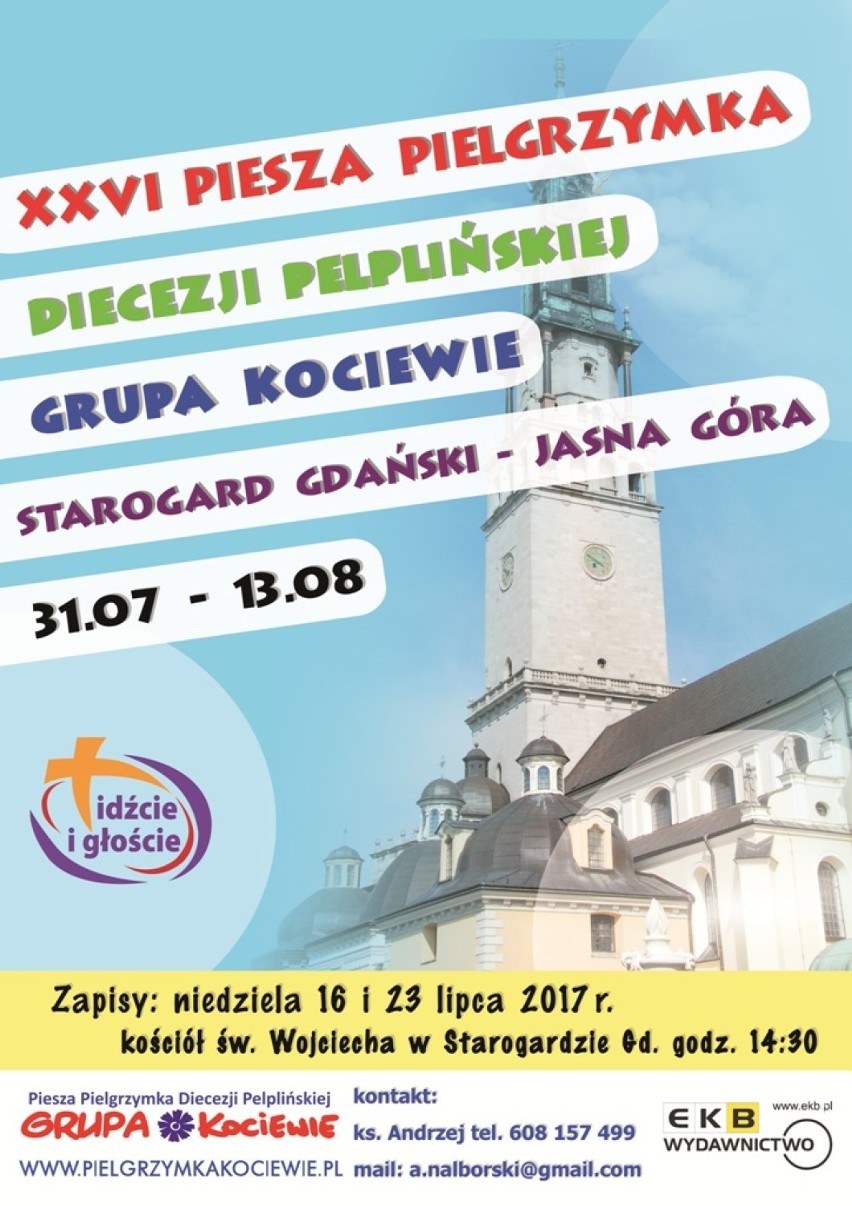 Pielgrzymka na Jasną Górę 2017 - grupa Kociewie