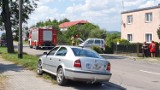 Wypadek w Pucku: po zderzeniu na ul. Żarnowieckiej auto zatrzymało się na płocie | ZDJĘCIA, NADMORSKA KRONIKA POLICYJNA