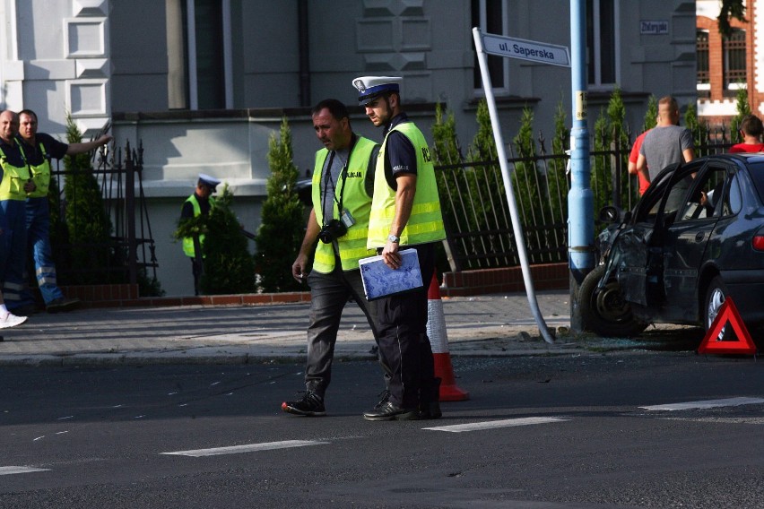 Wypadek na ulicy Złotoryjskiej w Legnicy [ZDJĘCIA]