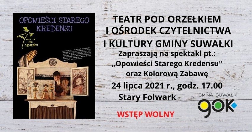 24 lipca (sobota) o godzinie 17.00 wystąpi teatr dla dzieci...