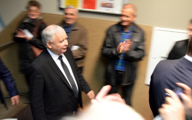 Jarosław Kaczyński w Bielsko Biała 2015 Commons Wikimedia