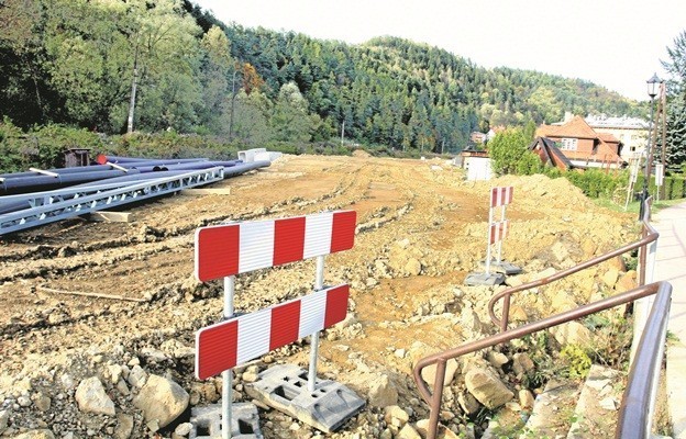 Prace przy budowie obwodnicy centrum Muszyny są już bardzo zaawansowane