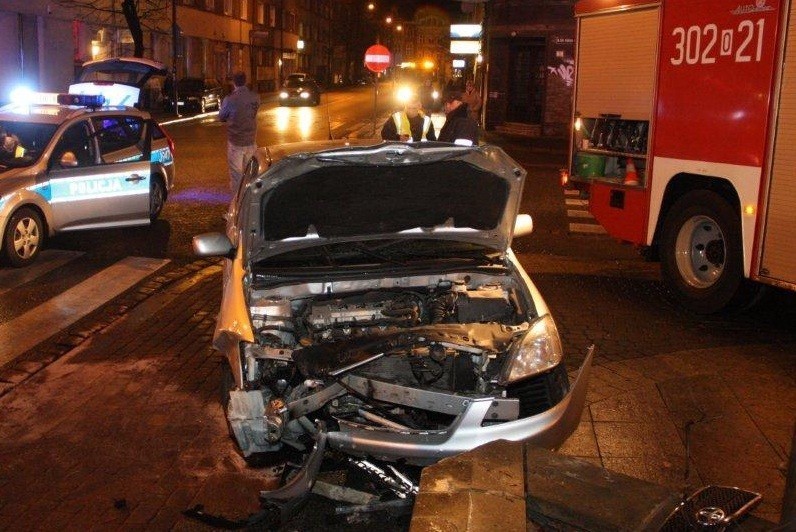 Opole: Wypadek  na skrzyżowaniu ulic Kościuszki i Kołłątaja