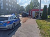 Wypadek na ulicy Słonecznej w Katowicach. Motocyklista przewieziony do szpitala