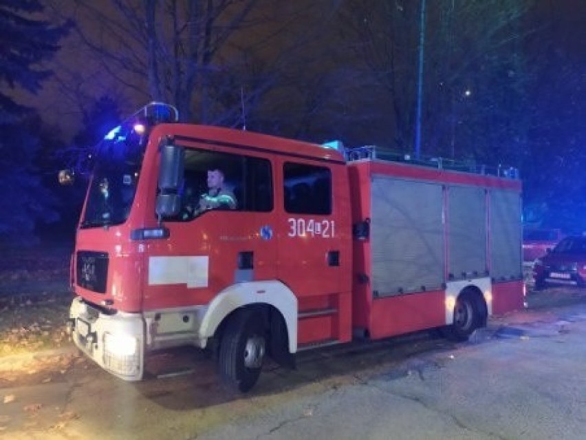 Pożar szpitala MSWiA na ulicy Grenadierów w Lublinie. Z ogniem walczyło 14 zastępów straży pożarnej