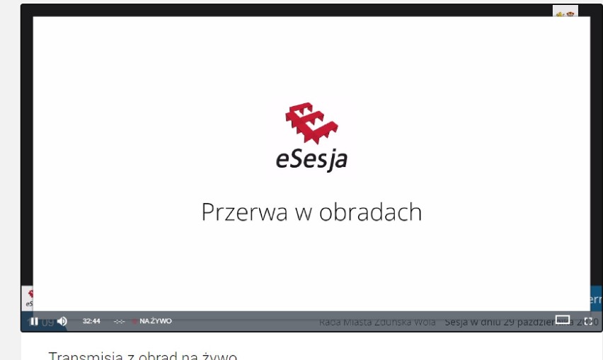 Sesja Rady Miasta Zduńska Wola online.Oglądaj na żywo