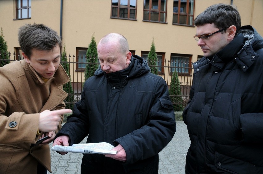 Nasz reporter Marcin Karkosza, Andrzej Olewicz, zastępca...