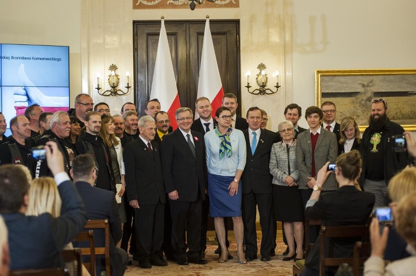 Laureaci plebiscytu Patriotycznie Zakręceni z Prezydentem RP...