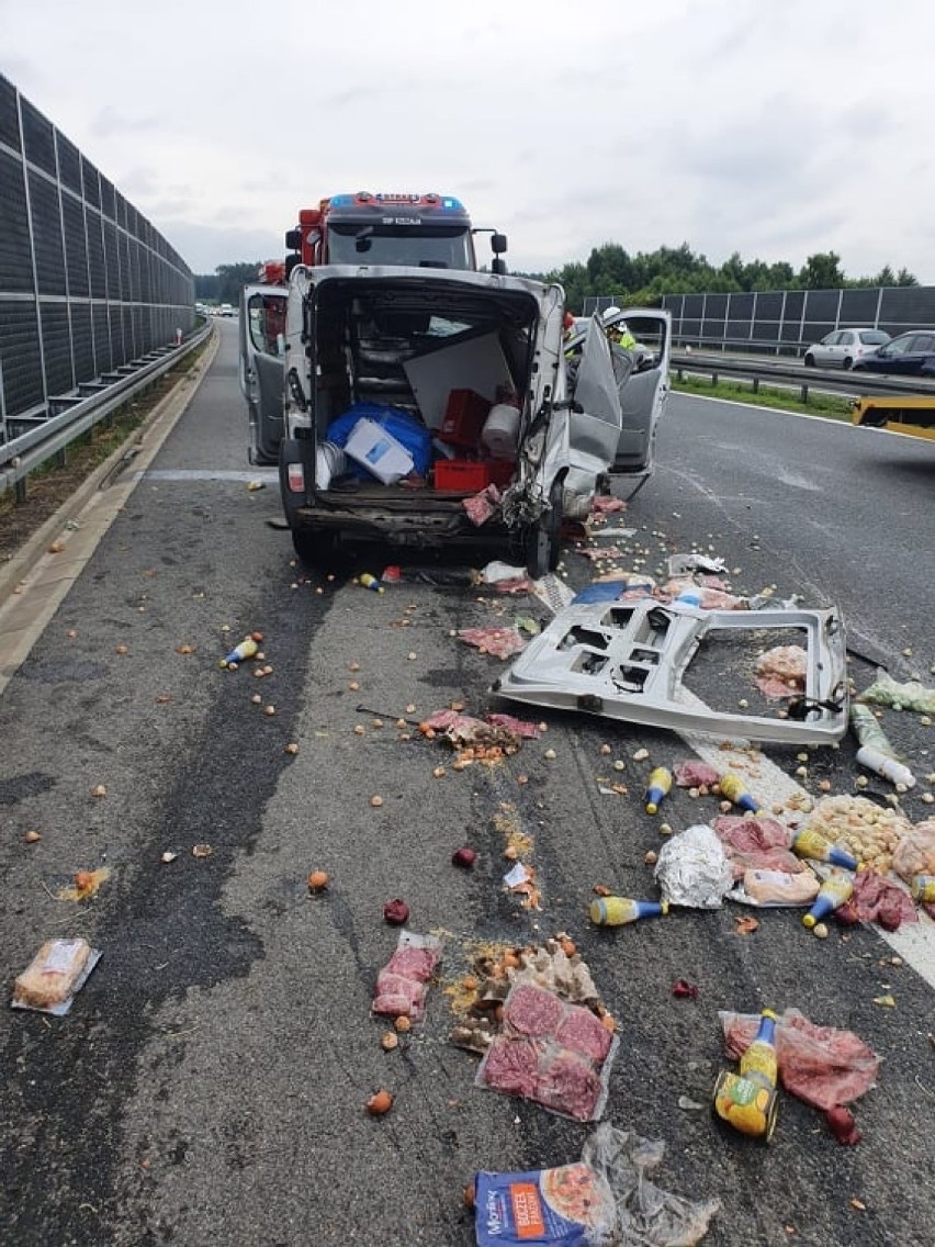 Kierowców jadących autostradą A4 za węzłem Brzesko w...