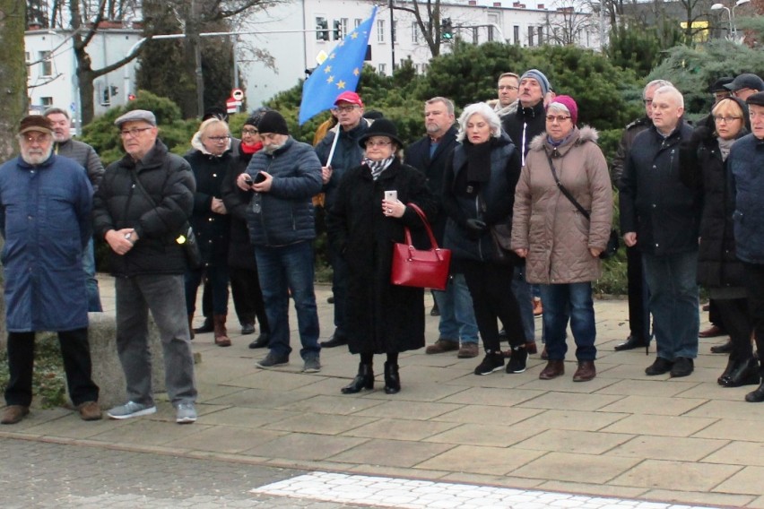 Protest solidarnościowy z "Marszem Tysiąca Tóg" w Puławach....