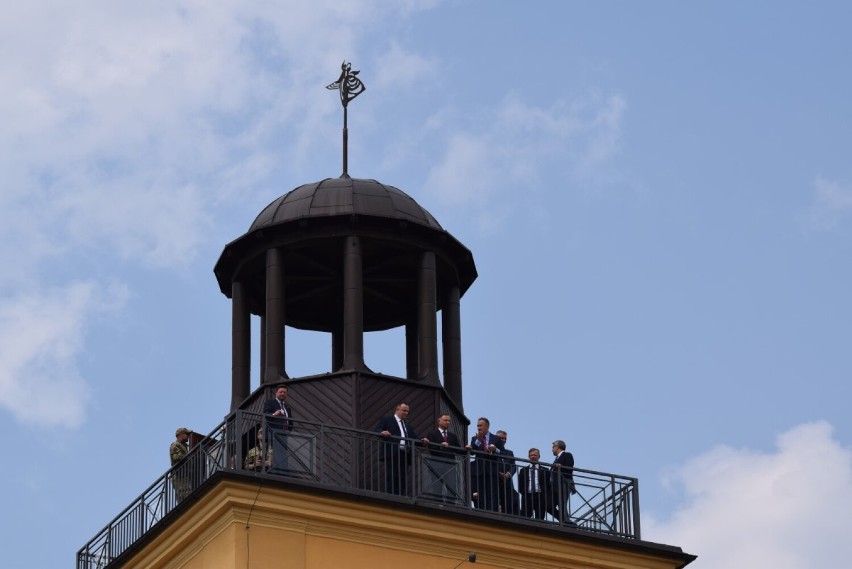 Prezydent Andrzej Duda i prezydentowa Agata Duda w...