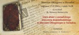 Wykład „Stare druki z sieradzkiego klasztoru dominikańskiego w Muzeum Okręgowym w Sieradzu” - we wtorek 17 lipca