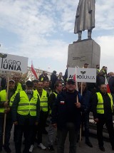 Rolnictwo. Protest w Warszawie. Na miejscu jest grupa rolników z powiatu pleszewskiego