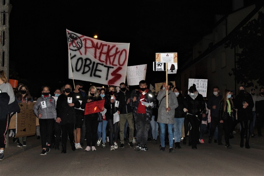 Tak wyglądał drugi protest kobiet w Łęczycy