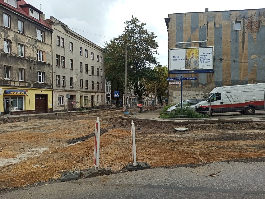 Trwa przebudowa ul. Piekarskiej w Bytomiu. Zobaczcie, jak obecnie wygląda ulica! ZDJĘCIA