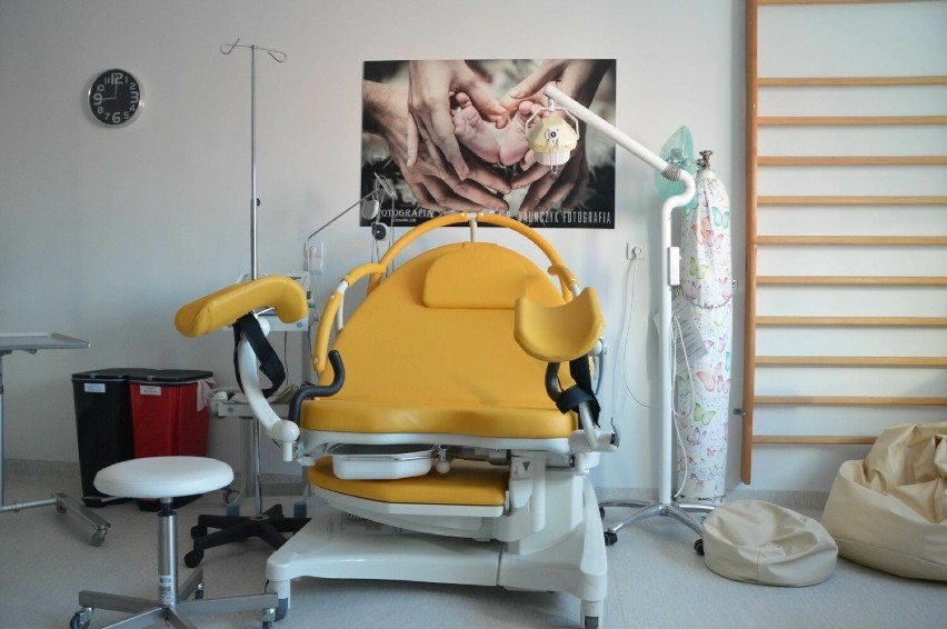 Jedna z dwóch sal porodowych w szpitalu w Malborku