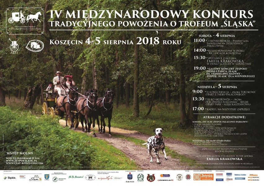 IV Międzynarodowy Konkurs Tradycyjnego Powożenia o Trofeum „Śląska” w Koszęcinie już w najbliższą sobotę i niedzielę 