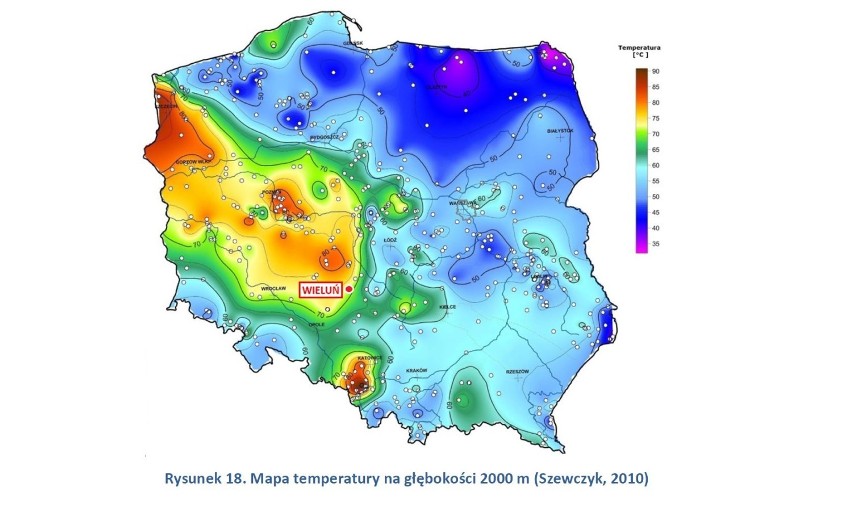 Mapa temperatury na głębokości 2000 m (kliknij na dokumencie, aby powiększyć)